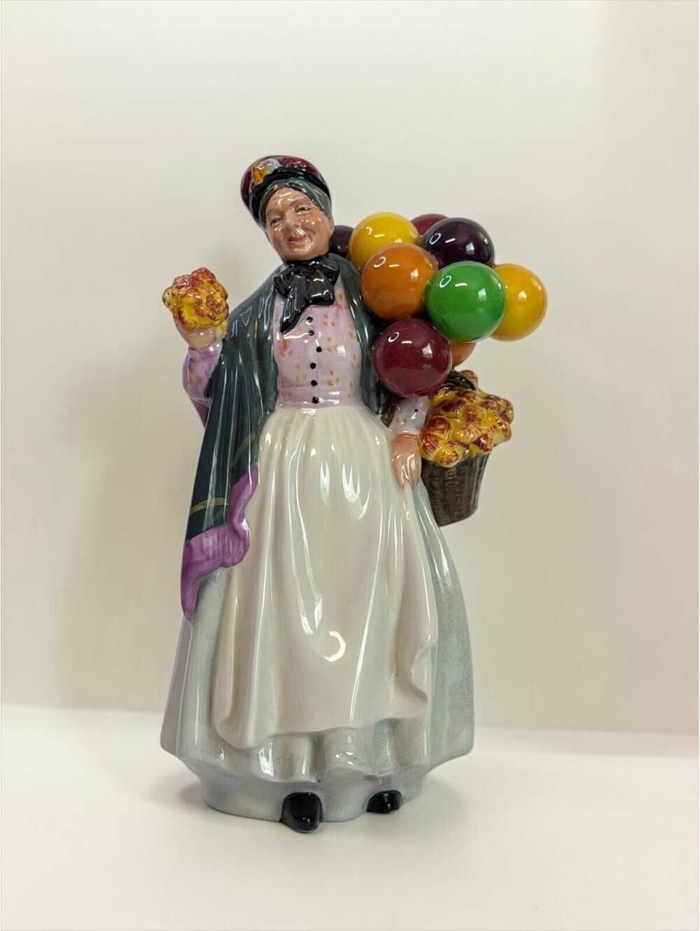 Royal Doulton HN1843 Biddy Penny Farthing Leslie Harradine 9" Character Figurine